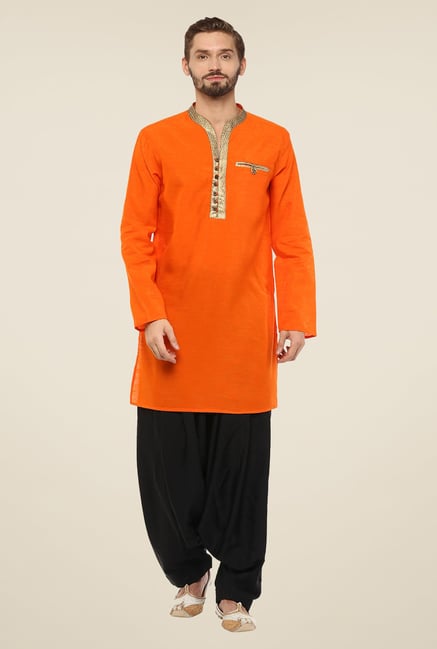 Yepme Orange Norris Solid Kurta Yepme Orange Norris Solid Kurta
