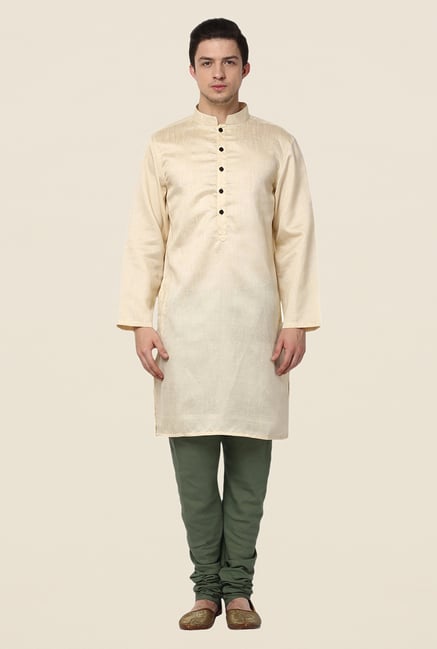 Yepme Beige Wesley Solid Kurta Yepme Beige Wesley Solid Kurta