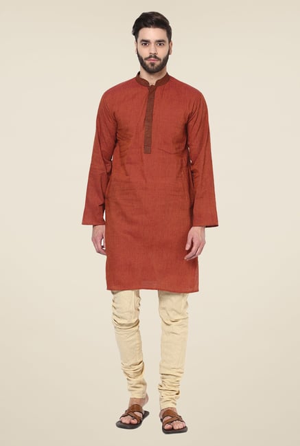 Yepme Rust Bruce Striped Kurta Yepme Rust Bruce Striped Kurta