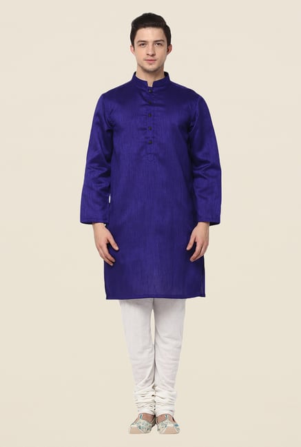 Yepme Blue Wesley Solid Kurta Yepme Blue Wesley Solid Kurta