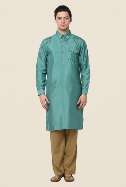 Yepme Teal Rooney Solid Kurta Yepme Teal Rooney Solid Kurta
