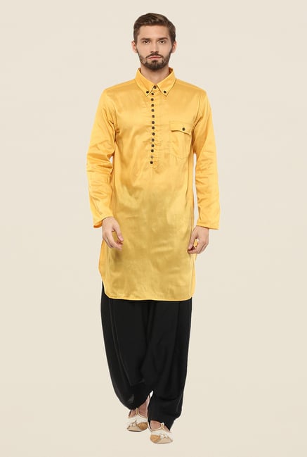 Yepme Gold Graeme Solid Kurta Yepme Gold Graeme Solid Kurta