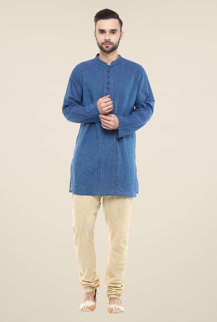Yepme Blue Brad Striped Cotton Kurta Yepme Blue Brad Striped Cotton Kurta