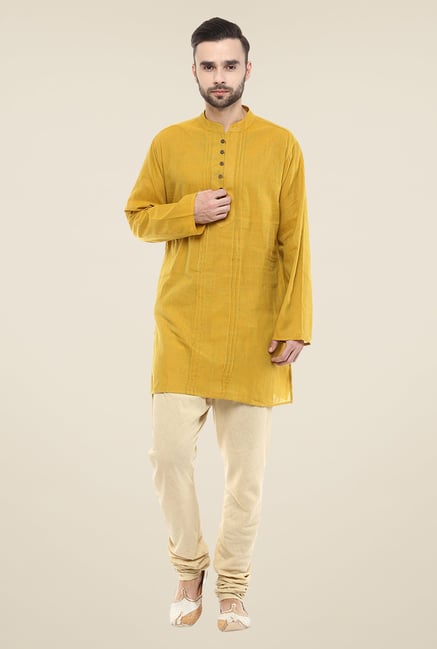 Yepme Mustard Brad Striped Kurta Yepme Mustard Brad Striped Kurta