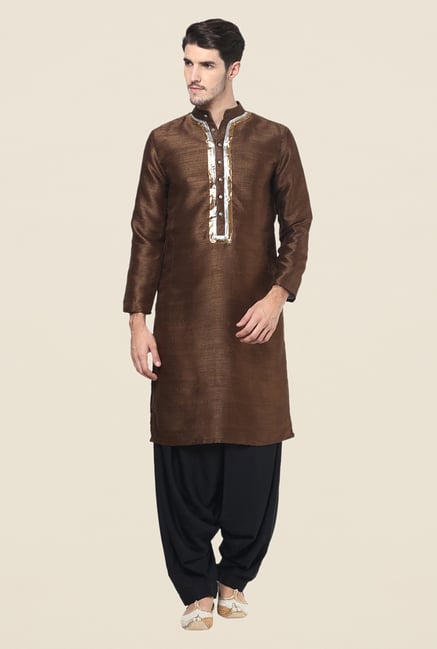 Yepme Brown Solid Kurta Yepme Brown Solid Kurta