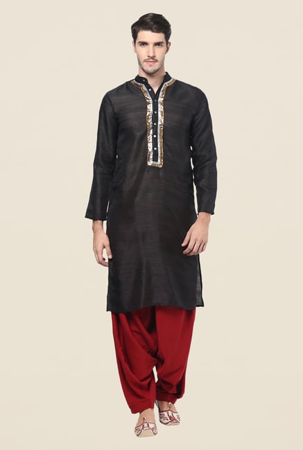 Yepme Black Solid Kurta Yepme Black Solid Kurta