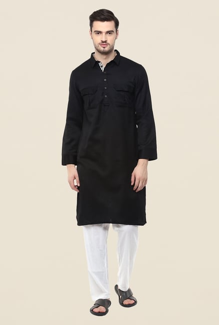 Yepme Black Ashes Solid Kurta Yepme Black Ashes Solid Kurta