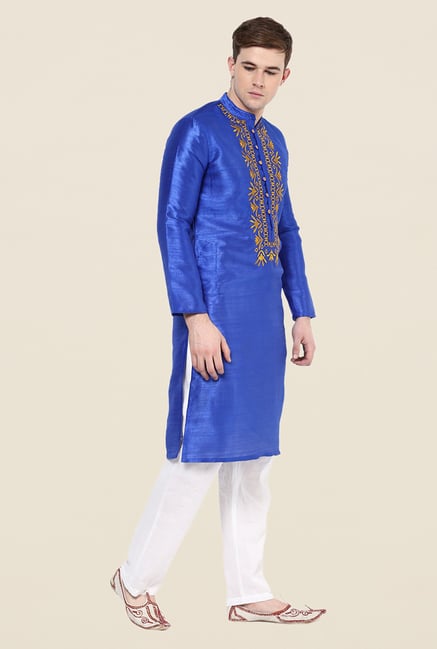 Yepme Blue Embroidered Kurta Yepme Blue Embroidered Kurta
