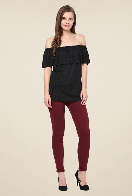 Yepme Seliana Black Top Yepme Seliana Black Top