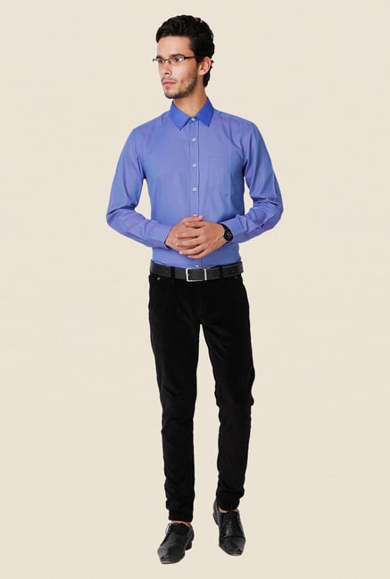 Yepme Blue Hanfred Premium Shirt Yepme Blue Hanfred Premium Shirt