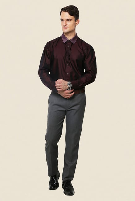 Yepme Purple Solid Schaffer Premium Shirt Yepme Purple Solid Schaffer Premium Shirt