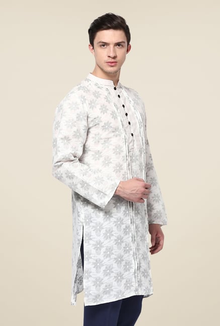 Yepme White Alexus Floral Print Kurta Yepme White Alexus Floral Print Kurta