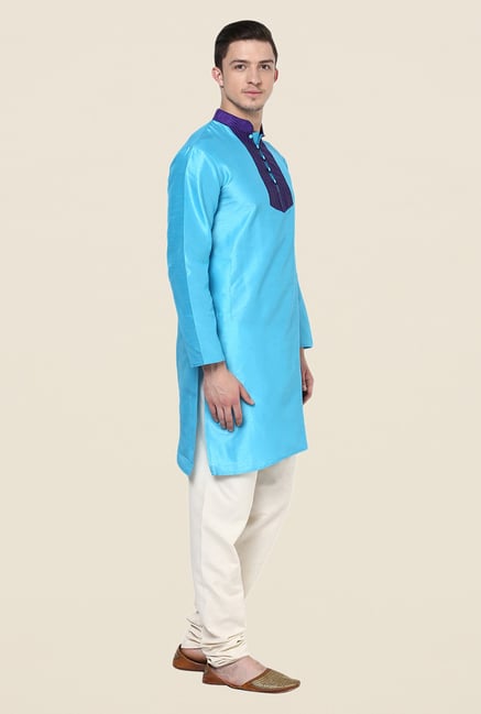 Yepme Blue Ryan Solid Kurta Yepme Blue Ryan Solid Kurta