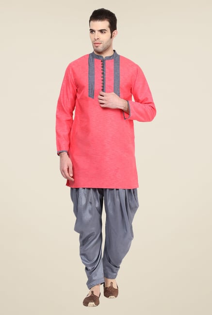Yepme Coral Frazer Solid Cotton Kurta Yepme Coral Frazer Solid Cotton Kurta