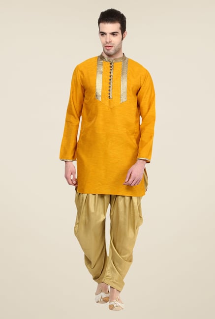 Yepme Mustard Frazer Solid Kurta Yepme Mustard Frazer Solid Kurta