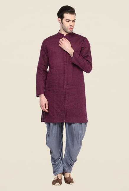 Yepme Purple Davor Solid Kurta Yepme Purple Davor Solid Kurta