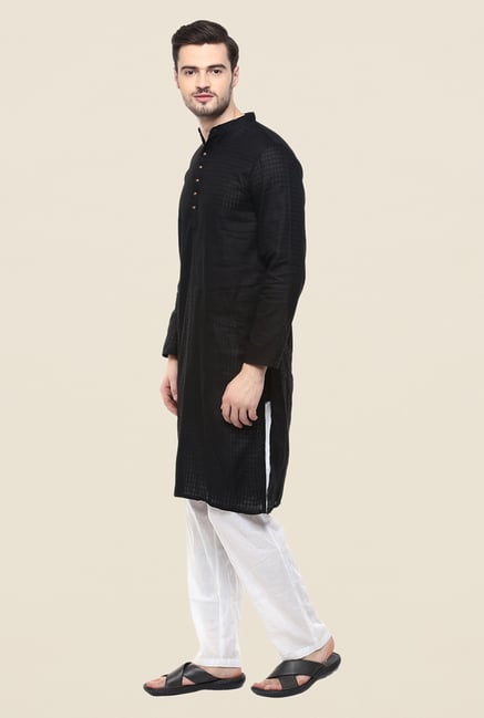 Yepme Black Andrew Checks Kurta Yepme Black Andrew Checks Kurta