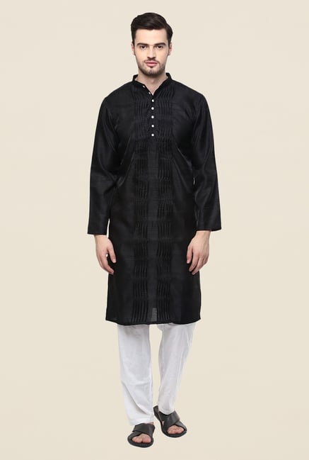 Yepme Black Dellon Solid Kurta Yepme Black Dellon Solid Kurta