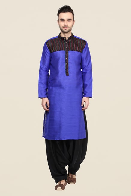 Yepme Blue Grayson Printed Cotton Kurta Yepme Blue Grayson Printed Cotton Kurta