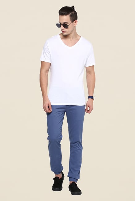 Yepme Blue Solid Joggers Yepme Blue Solid Joggers