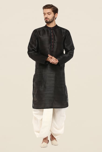 Yepme Black Donald Solid Kurta Yepme Black Donald Solid Kurta