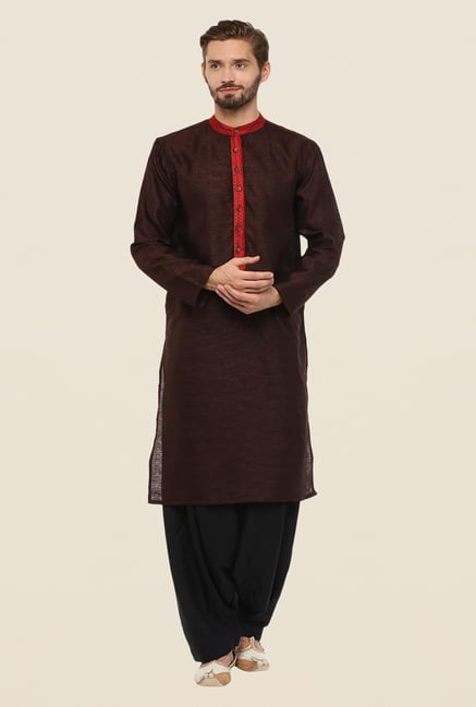 Yepme Brown Donald Solid Kurta Yepme Brown Donald Solid Kurta