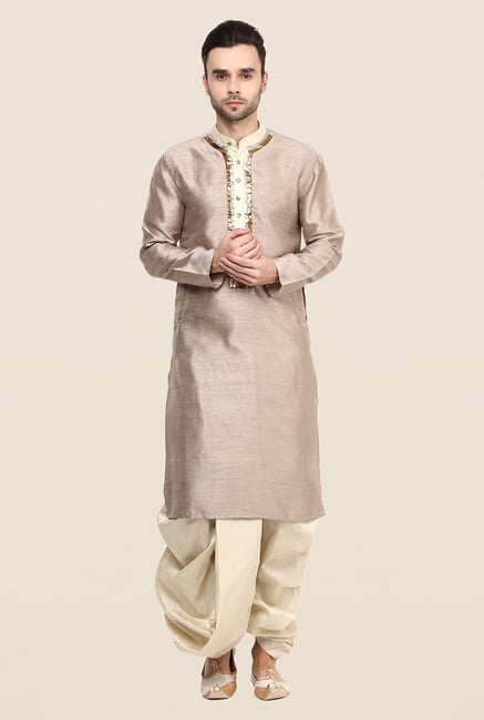 Yepme Beige Glenn Solid Kurta Yepme Beige Glenn Solid Kurta