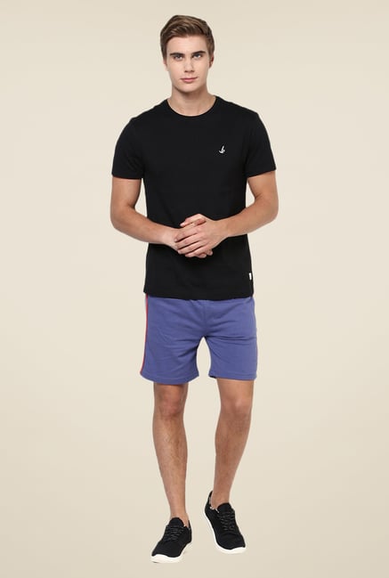 Yepme Terall Blue Solid Shorts Yepme Terall Blue Solid Shorts