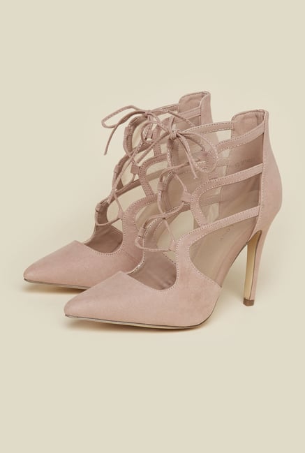 New Look Oatmeal Mesh Stilettos New Look Oatmeal Mesh Stilettos