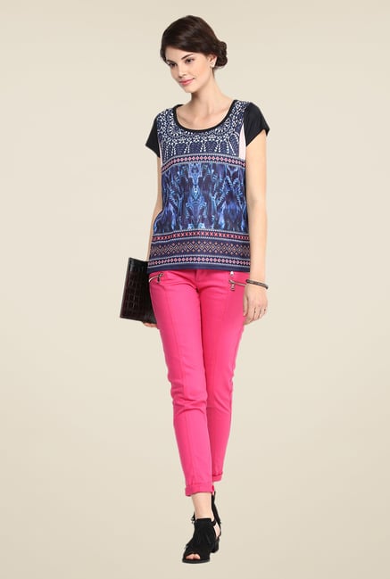 Yepme Chaviva Pink Solid Party Chinos Yepme Chaviva Pink Solid Party Chinos