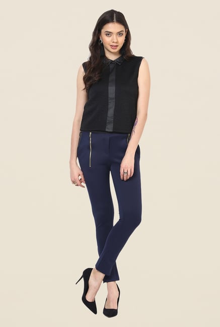 Yepme Emma Dark Blue Party Jeggings Yepme Emma Dark Blue Party Jeggings