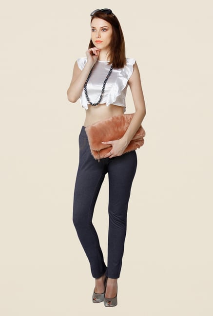 Yepme Regina Blue Solid Jeggings Yepme Regina Blue Solid Jeggings