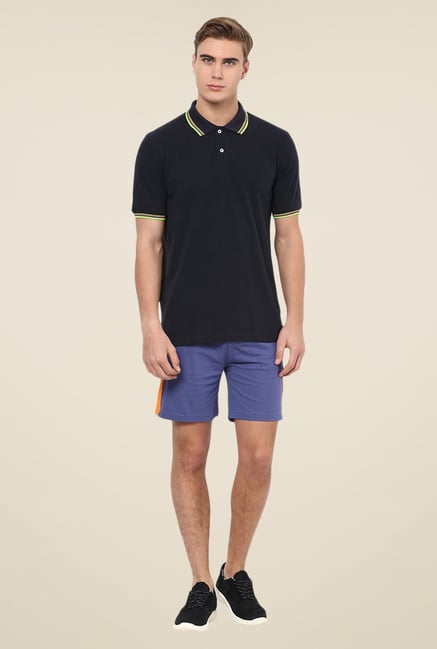 Yepme Ritter Blue & Orange Shorts Yepme Ritter Blue & Orange Shorts