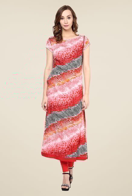 Yepme Red Printed Premium Kurta Yepme Red Printed Premium Kurta