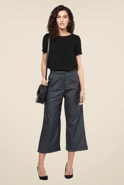 Yepme Freida Grey Flat Front Party Palazzos Yepme Freida Grey Flat Front Party Palazzos