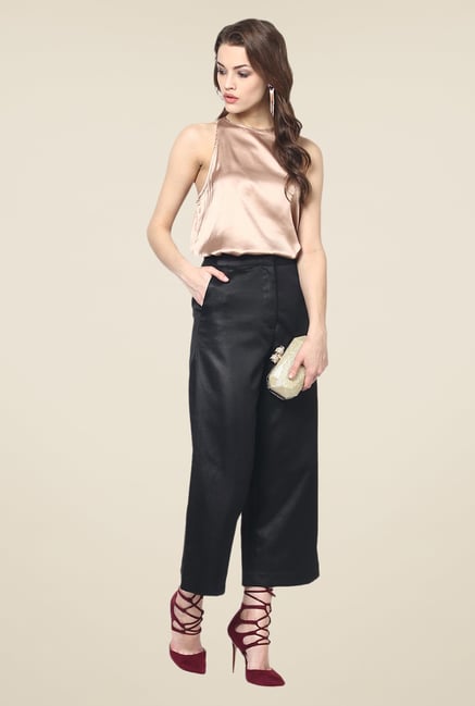 Yepme Freida Black Solid Party Palazzos Yepme Freida Black Solid Party Palazzos