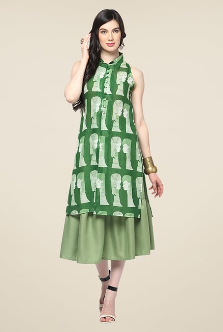 Yepme Emma Green Solid Midi Skirt Yepme Emma Green Solid Midi Skirt