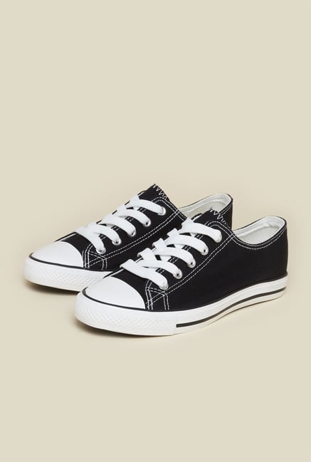 New Look Black Lace Up Trainer Shoes New Look Black Lace Up Trainer Shoes