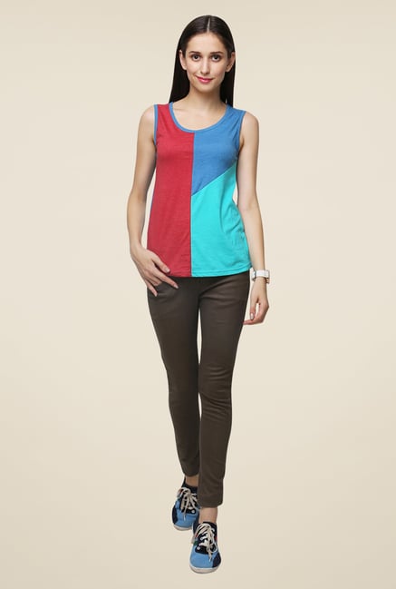 Yepme Clara Brown Solid Chinos Yepme Clara Brown Solid Chinos