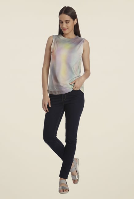 Vero Moda Multicolor Printed T Shirt Vero Moda Multicolor Printed T Shirt