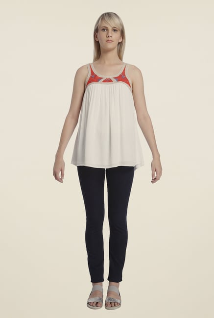 Vero Moda White Solid Top Vero Moda White Solid Top