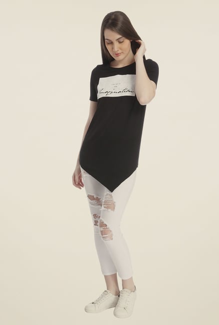 Vero Moda Black Graphic Print T Shirt Vero Moda Black Graphic Print T Shirt