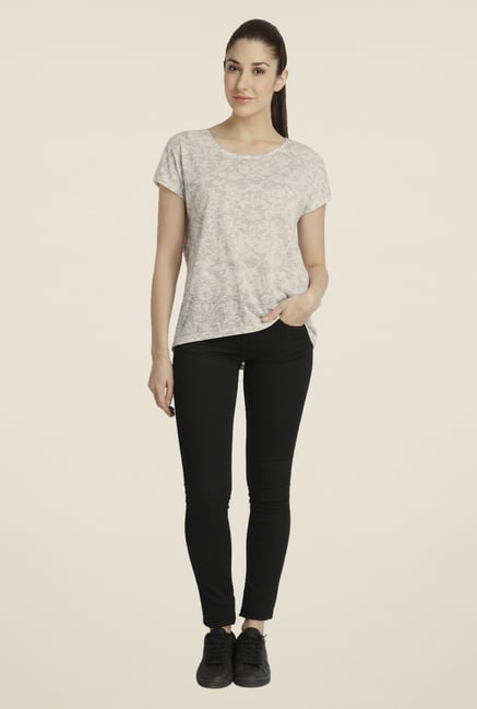 Vero Moda Off-white Printed T-shirt Vero Moda Off-white Printed T-shirt