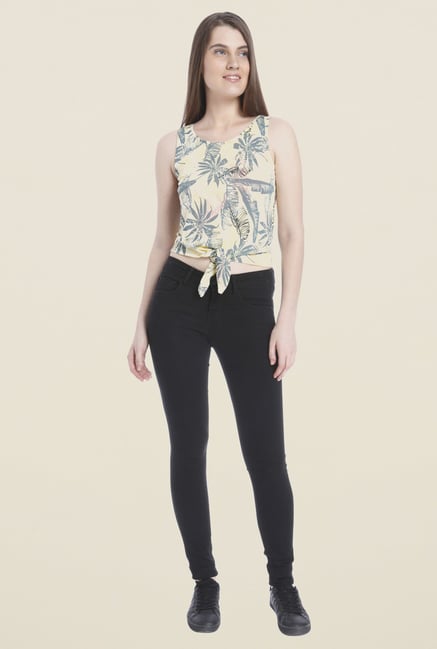 Vero Moda Yellow Printed Top Vero Moda Yellow Printed Top