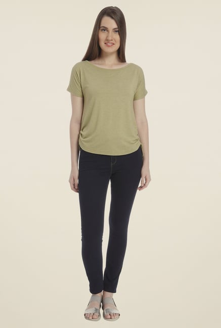 Vero Moda Olive Solid Top Vero Moda Olive Solid Top