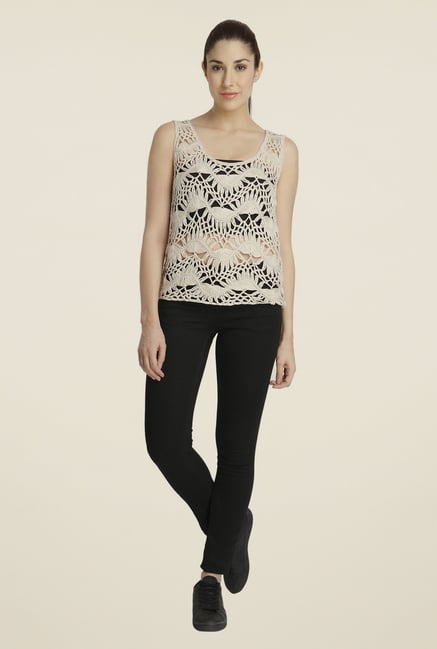 Vero Moda Beige Lace Top Vero Moda Beige Lace Top