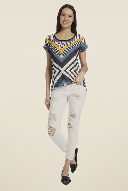 Vero Moda Multicolor Printed Top Vero Moda Multicolor Printed Top
