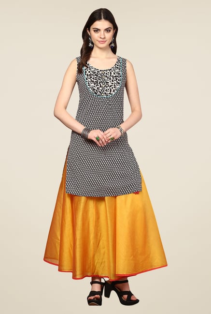 Yepme Kimberly Black Printed Kurti Yepme Kimberly Black Printed Kurti