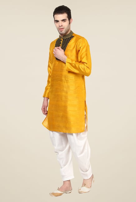 Yepme Laster Mustard Solid Kurta Yepme Laster Mustard Solid Kurta