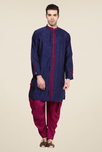 Yepme Markus Blue Solid Kurta Yepme Markus Blue Solid Kurta